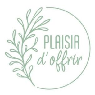 Achetez Rouleau de 500 étiquettes célébrations "Plaisir d'offrir" Ø35mm vert sur fond blanc IROF..