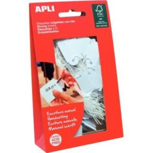 Achetez Boîte de 100 étiquettes bijouterie 22x35mm blanc 7011 APLI pas cher sur Ma Rentrée Scolai..