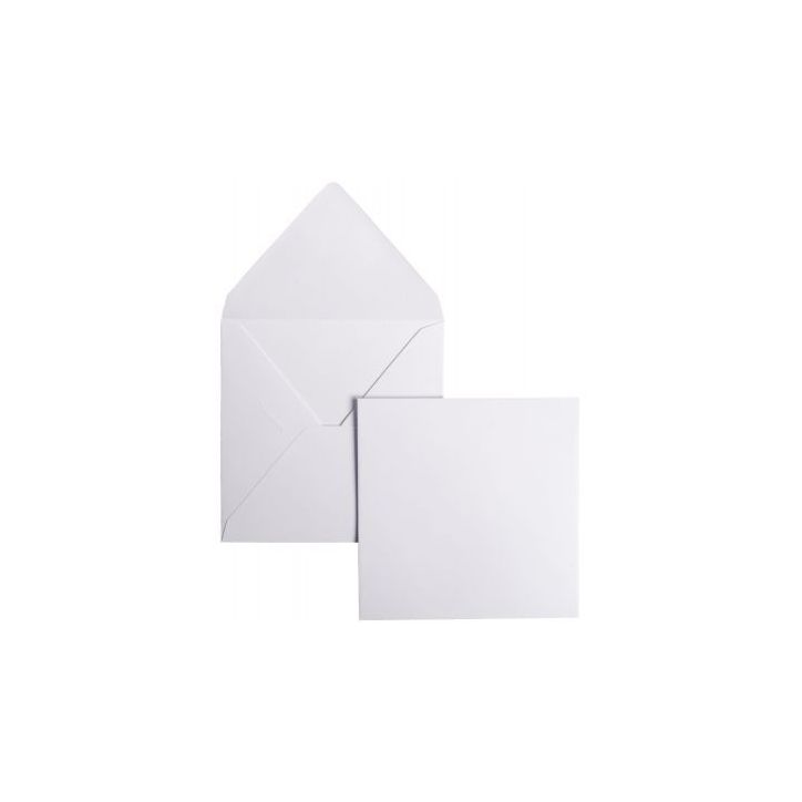 Paquet de 20 enveloppes Pollen 140x140mm 120g blanc 5428C POLLEN CLAIREFONTAINE