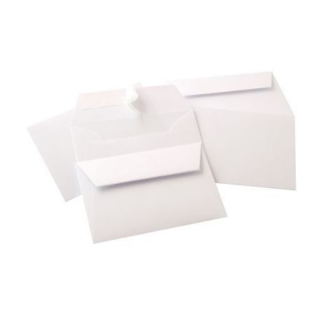 Achetez Paquet de 20 enveloppes Pollen Clairefontaine format 114x162mm 120g blanc 5436C POLLEN CLAIR..