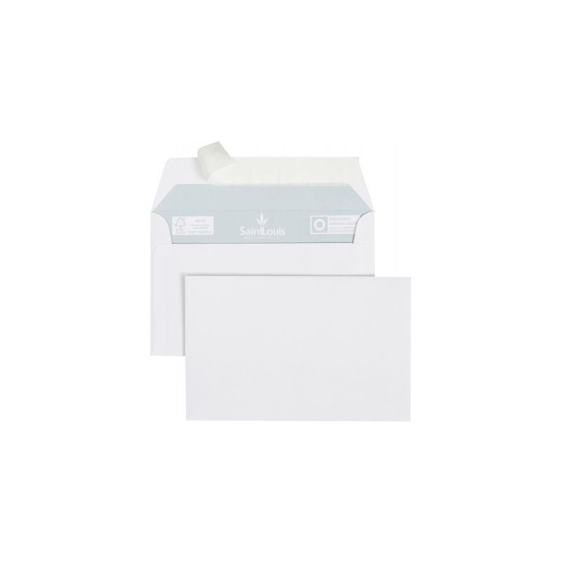 Achetez Paquet de 25 enveloppes blanches 90x140mm 100g pour cartes de visite 6652 GPV pas cher sur M..