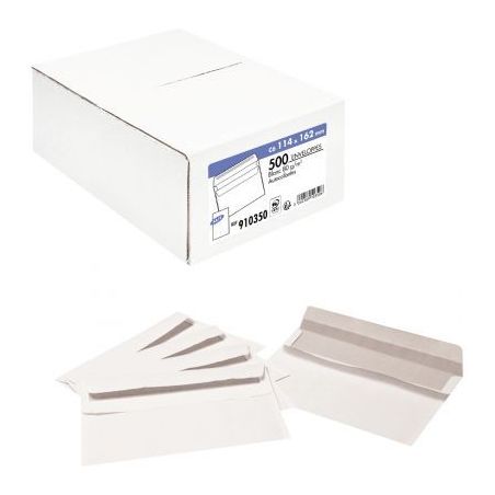Achetez Boîte de 500 enveloppes blanches C6 114X162 80g/m² autocollantes 910350 LA COURONNE pas ch..