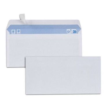 Achetez Boîte de 500 enveloppes Blanches 80g DL 110x220 auto-adhésives pas cher sur Ma Rentrée Sc..