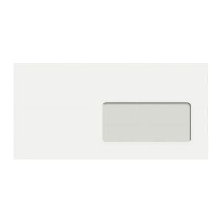 Achetez Boite de 250 enveloppes blanches 110x220mm 90g bande siliconée fenêtre 45x100mm 1603 CLAIR..
