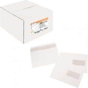 Achetez Boîte de 500 enveloppes Blanches 80g C5 162x229 mm fenêtre 45x100 mm auto-adhésives pas c..