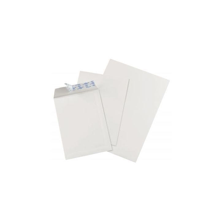 Boîte de 500 pochettes vélin blanc C5 162x229 90g/m² bande de protection 1921 LA COURONNE