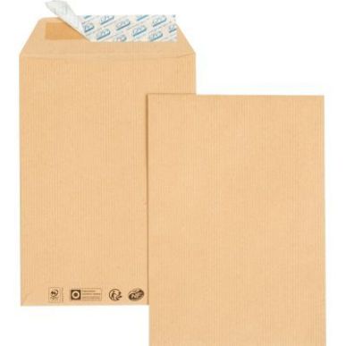 Achetez Paquet de 25 pochettes kraft 260x330 90g/m² bande de protection 39302 pas cher sur Ma Rentr..