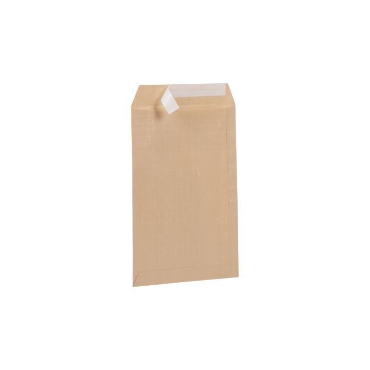 Paquet de 50 pochettes kraft armé 260x330 130g/m² bande de protection 501761 LA COURONNE
