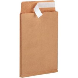 Achetez Paquet de 50 pochettes kraft + 260 X330mm 130g soufflet 30mm bande siliconée en kraft + 502..