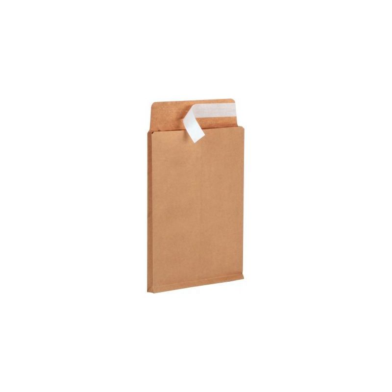 Achetez Paquet de 50 pochettes kraft + 340 X460mm 130g soufflet 30mm bande siliconée en kraft + 502..