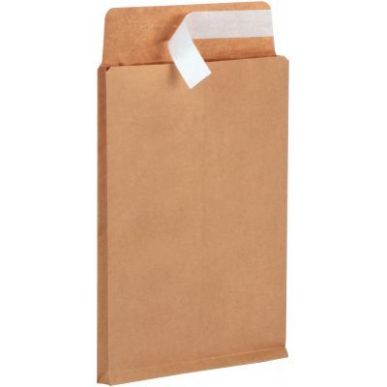 Achetez Paquet de 50 pochettes kraft + 340 X460mm 130g soufflet 30mm bande siliconée en kraft + 502..