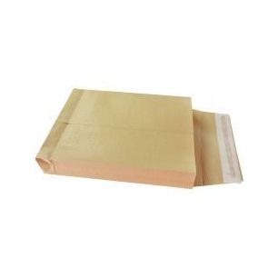 Achetez Paquet de 50 pochettes kraft armé 280x380mm soufflet 50mm bande siliconée 501728 LA COURON..