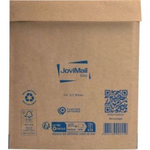 Achetez Carton de 100 pochettes bulles papier 220x260mm Kraft 153400106 JOVIMAIL JOVIPACK pas cher s..