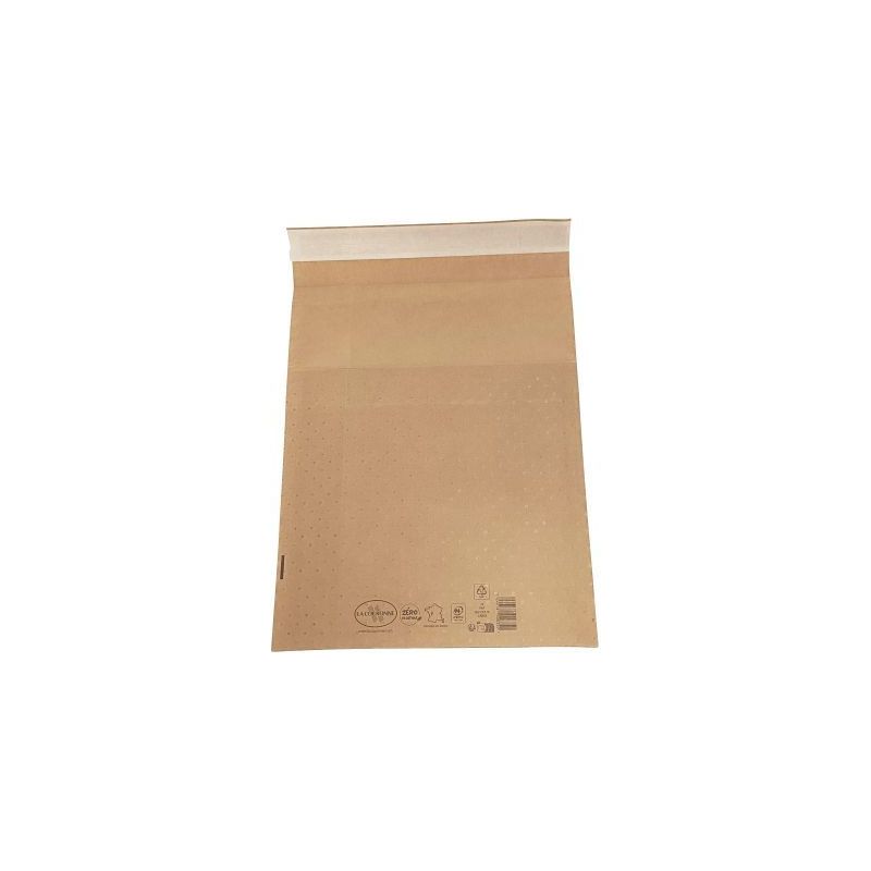Achetez Carton de 50 pochettes bulle air papier 150  x 250 mm avec soufflet 90 mm 835 LA COURONNE pa..