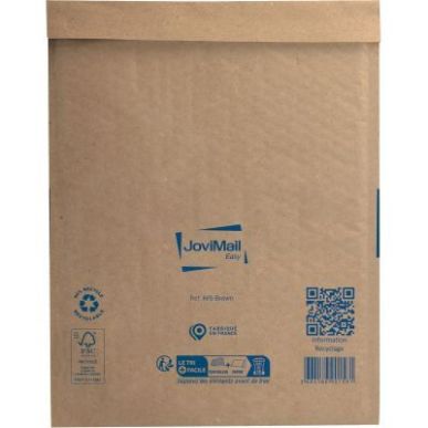 Achetez Carton de 100 pochettes bulles papier 270x360mm Kraft 153400109 JOVIMAIL JOVIPACK pas cher s..