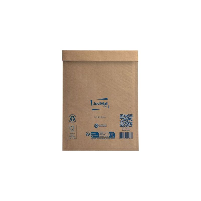 Achetez Carton de 100 pochettes bulles papier 240x330mm Kraft 153400108 JOVIMAIL JOVIPACK pas cher s..