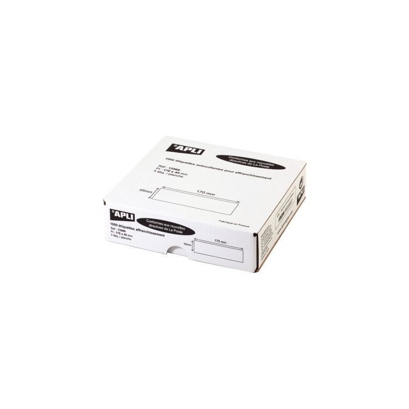 Achetez Boîte de 1000 étiquettes d'affranchissement 170x45mm 13569 AGIPA pas cher sur Ma Rentrée ..