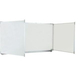 Achetez Tableau triptyque blanc émaillé 120x400 + auget 4900004 VANERUM pas cher sur Ma Rentrée S..