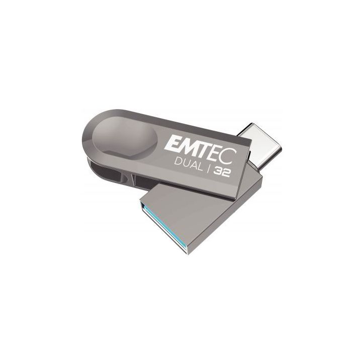 Clé USB 3.2 Emtec Dual 32 Go ECMMD32GD283 EMTEC