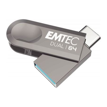 Achetez Clé USB 3.2 Emtec Dual 64 Go ECMMD64GD283 EMTEC pas cher sur Ma Rentrée Scolaire