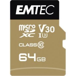 Achetez Carte micro SD Emtec UHS I U3 V30 Speedin Pro 64 GO XC ECMSDM64GXC10SP EMTEC pas cher sur Ma..