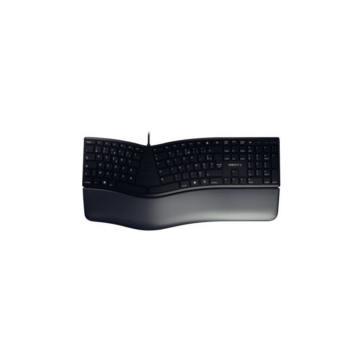 Clavier filaire ergonomique Cherry noir 925556 CHERRY