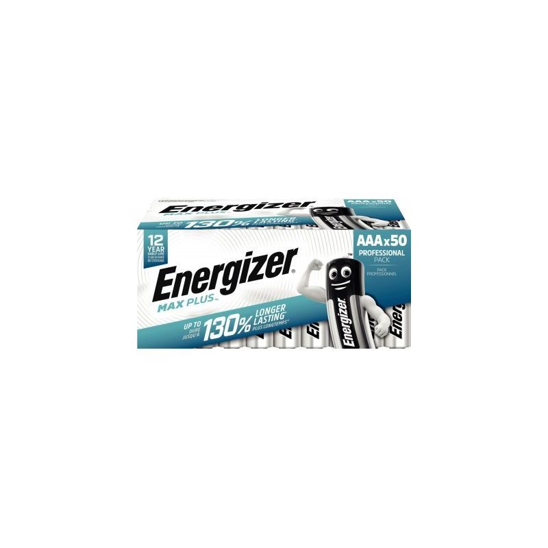 Achetez Blister 50 piles 1,5V Max Plus AAA 7638900444940 ENERGIZER pas cher sur Ma Rentrée Scolaire