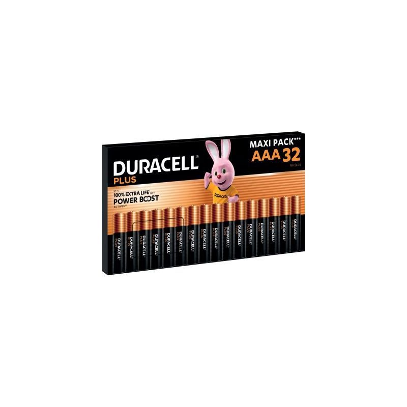 Achetez Boite 32 piles 1.5V PLUS POWERBOOST AAA / LR03 / MN2400 5000394177277 DURACELL pas cher sur ..