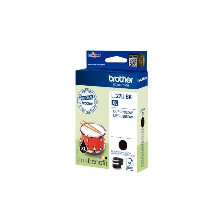 Cartouche jet d'encre à la marque Brother LC22UBK noir ultra haute capacité Tambour LC22UBK BROTHER