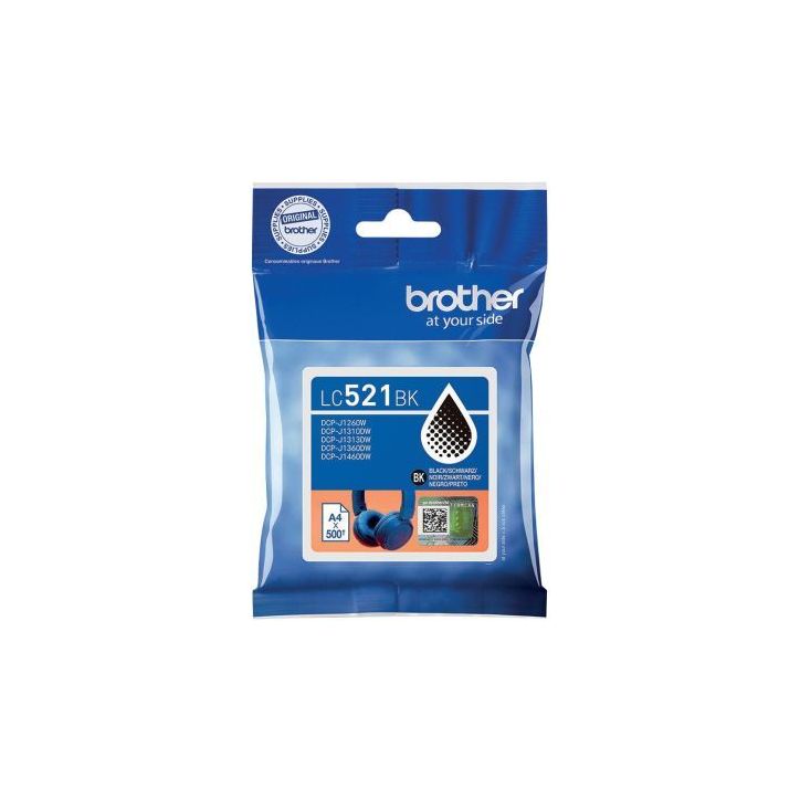 Brother CASQUE cartouche d'encre noire authentique LC521BK BRSPILC521BK BROTHER