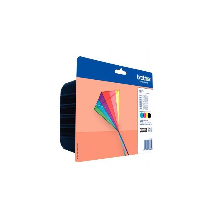 BROTHER Pack 4 couleurs Jet d'encre LC223VALBP