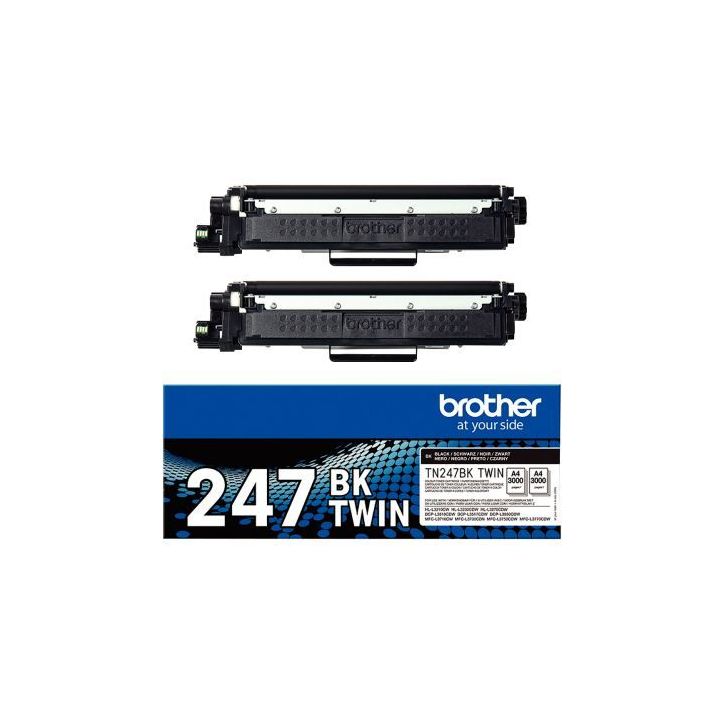 Lot de 2 toners Brother TN247BK TWIN noir haute capacité à la marque TN247BKTWIN BROTHER