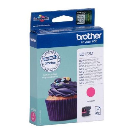 Achetez BROTHER Cartouche Jet d'encre Magenta LC123M pas cher sur Ma Rentrée Scolaire
