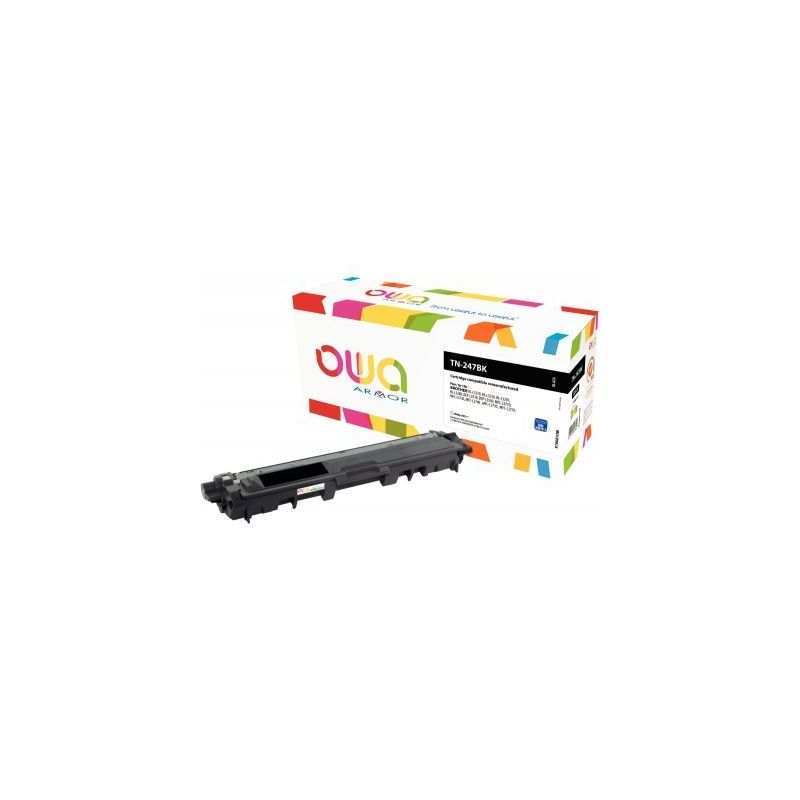 Achetez OWA toner laser noir haute capacité remanufacturé compatible Brother TN247BK K18601OW OWA .. Achetez OWA toner laser noir haute capacité remanufacturé compatible Brother TN247BK K18601OW OWA ..
