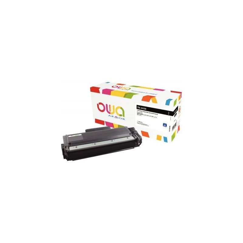Achetez Toner laser compatible à la marque Brother TN2420 noir haute capacité K18158OW OWA ARMOR p..