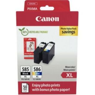 Achetez Canon 585XL/586XL lot 2 cartouches encre noir & couleurs hte capa authentique PG585XLBL/CL58..