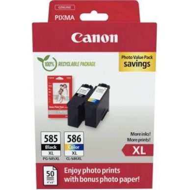 Achetez Canon 585XL/586XL lot 2 cartouches encre noir & couleurs hte capa authentique PG585XLBL/CL58..