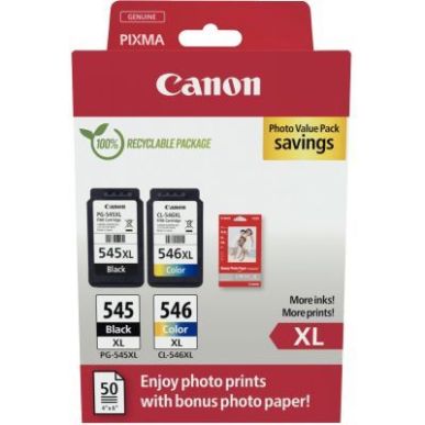 Achetez Canon 545XL/546XL lot 2 cartouches encre noir & couleurs hte capa authentique PG545XLBL/CL54..