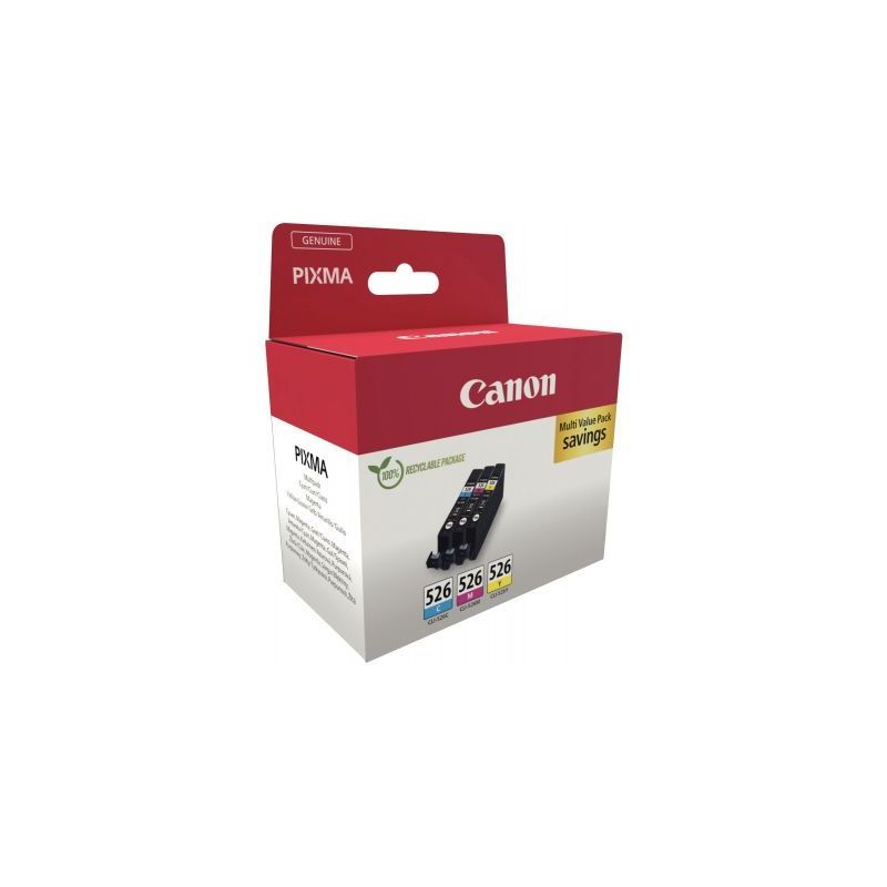 Achetez Multipack à la marque Canon CLI526 cyan magenta et jaune 526 CASPI4541B006 CANON pas cher s..