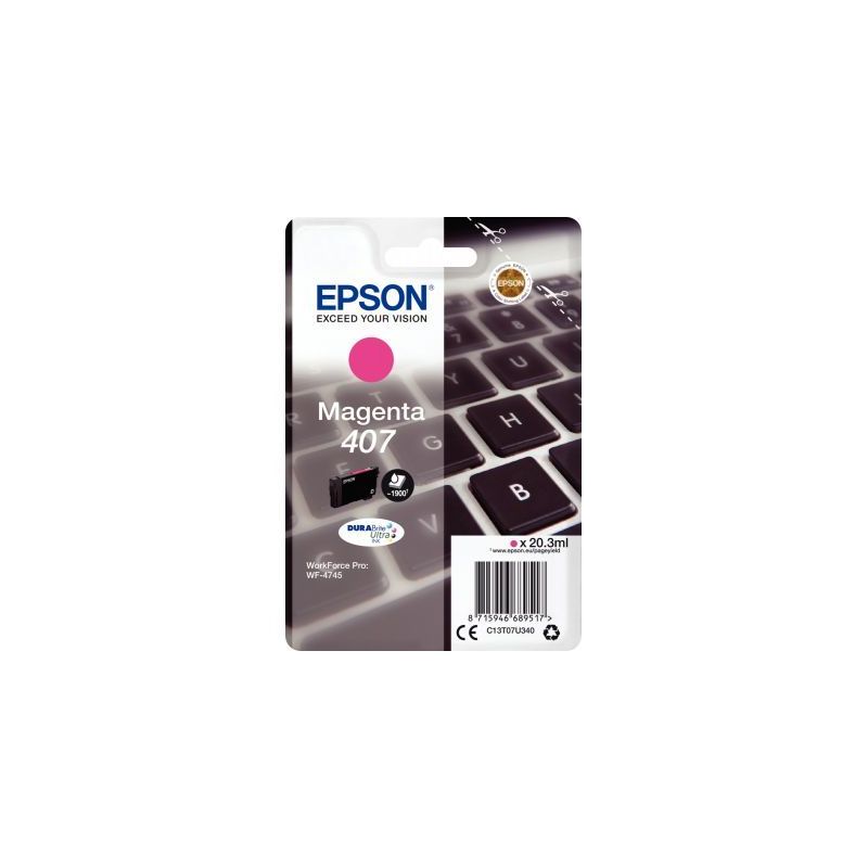 Achetez Cartouche jet d'encre à la marque Epson T07U340 magenta Clavier C13T07U340 EPSON pas cher s..