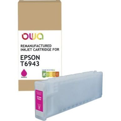 Achetez OWA cartouche jet d'encre remanufacturée magenta haute capacité compatible EPSON T6943 T69..