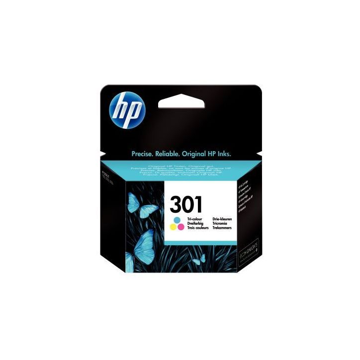 HP 301 Cartouche d'Encre Trois Couleurs Authentique (CH562EE)