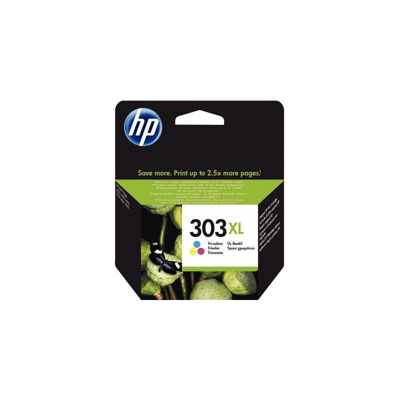 Achetez HP 303XL Cartouche d'Encre Trois Couleurs grande capacité Authentique (T6N03AE) pas cher su..