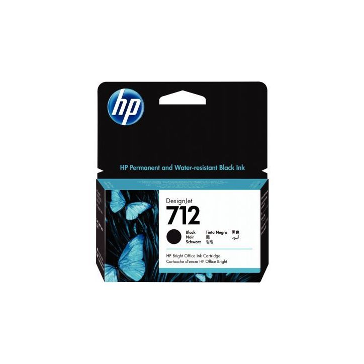 Cartouche encre à la marque HP 3ED70A noir 712 HPSPI3ED70A HP