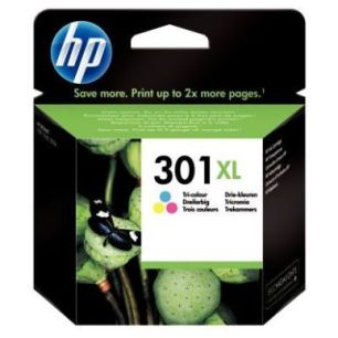 Achetez HP 301XL Cartouche d'Encre Trois Couleurs grande capacité Authentique (CH564EE) pas cher su..