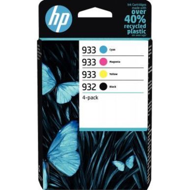 Achetez Lot de 4 cartouches jet d'encre à la marque HP 6ZC71AE noir cyan magenta et jaune 932 / 933..