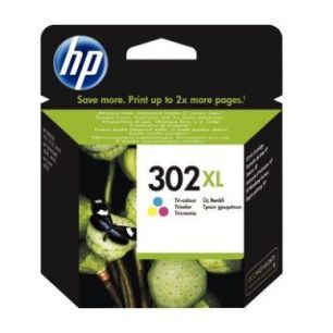 Achetez HP 302XL Cartouche d'Encre Trois Couleurs grande capacité Authentique (F6U67AE) pas cher su..