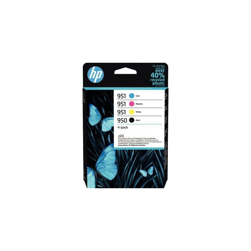 Achetez Lot de 4 cartouches d'encre à la marque HP 6ZC65AE noir cyan magenta et jaune 950 / 951 HPS..