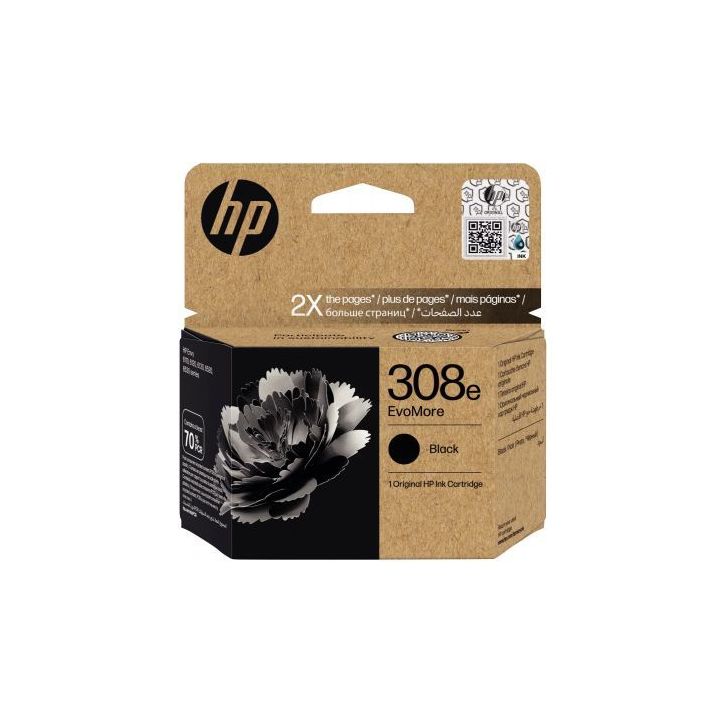 HP 308 cartouche d'encre noire haute capacité authentique (7FP22U) 308e HPSPI7FP22UE HP