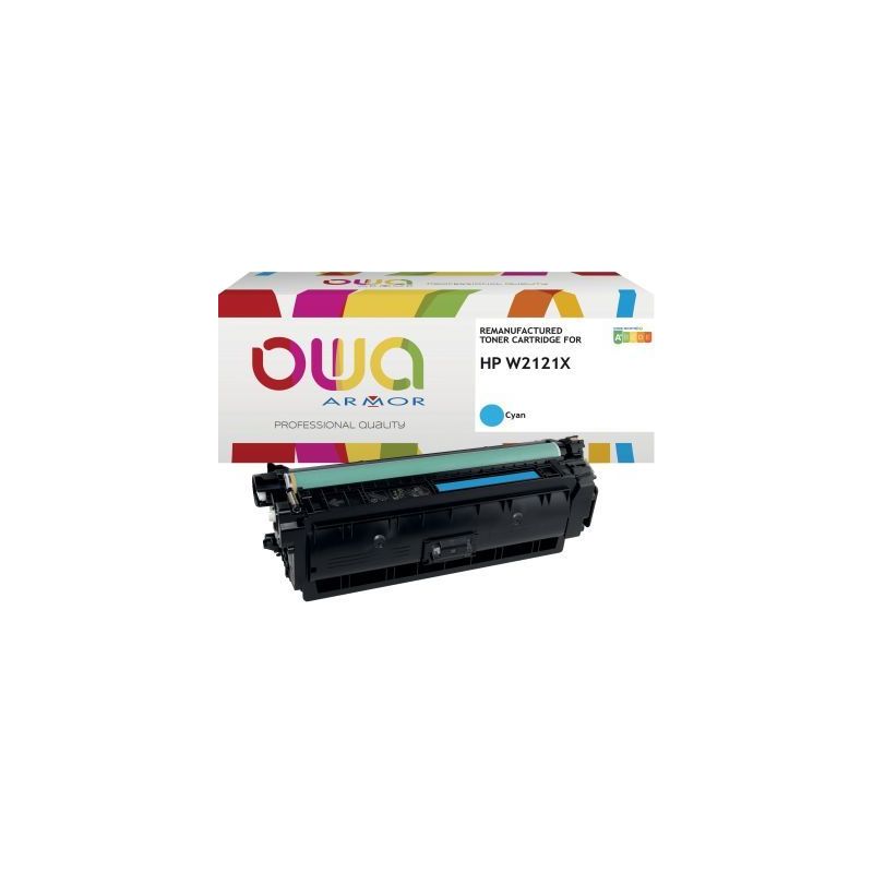 Achetez OWA toner laser remanufacturé cyan haute capacité compatible HP 212X (W2121X) 212X K18948O..